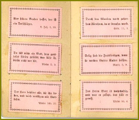 Edwin Lenzmann Sunday School Verses