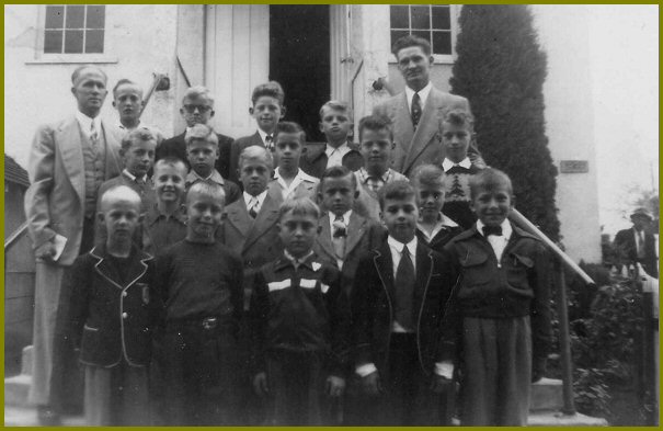 Sunday School Class - 1951-54. Teachers: D. Klassen and H. Enns