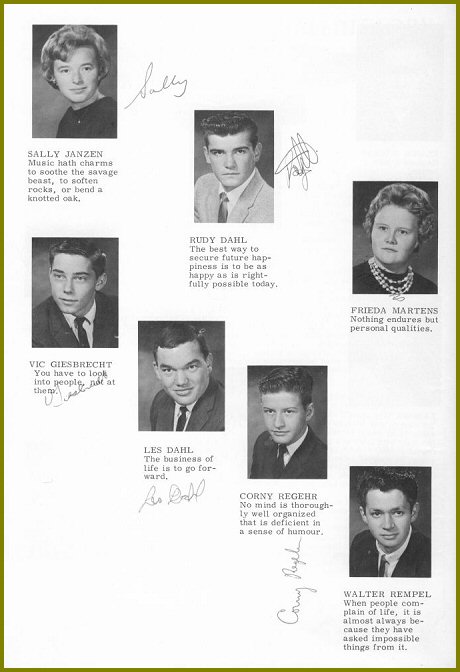 Sharon Mennonite Collegiate Grade Eleven Class of 1964