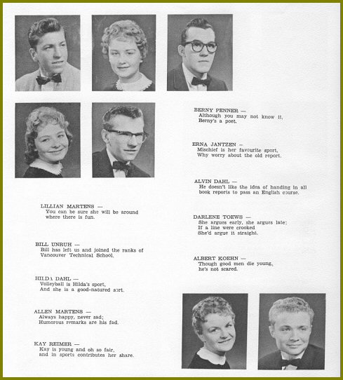 Sharon Mennonite Collegiate Grade Eleven Class of 1960