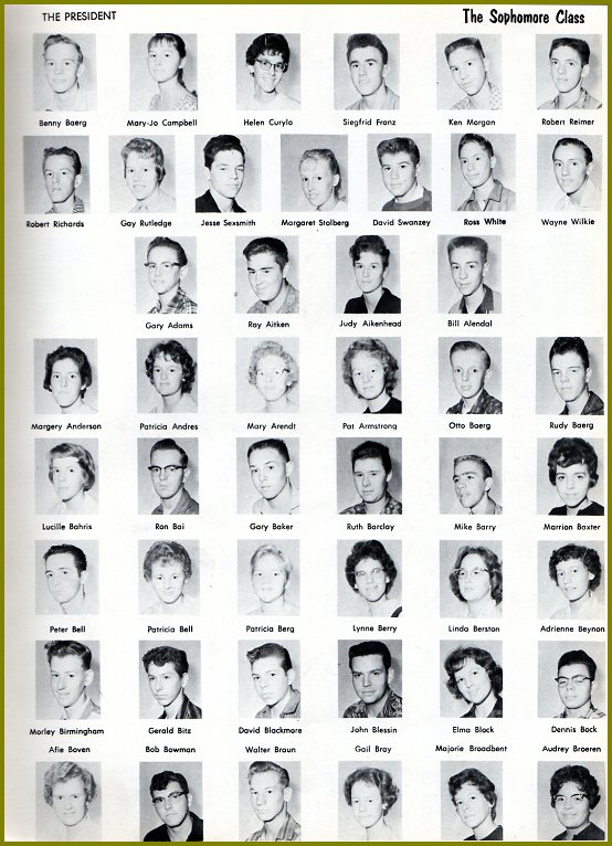 CHS Grade 10 - 1961