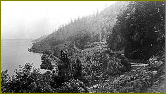 Sumas Lake Looking East Along Vedder Mountain - 1915